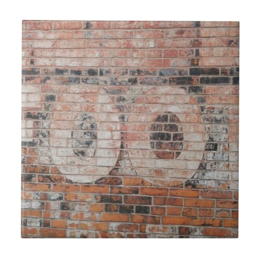 Faded Ghost-gebarentletters Tegeltje (Voorkant)