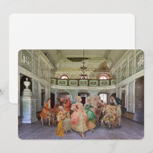 Faded glorie feestdagenkaart (Voorkant / Achterkant)