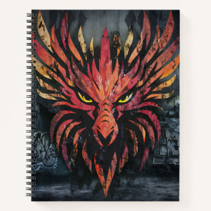 Faded Glory: Een grunge portret van een verweerde  Notitieboek