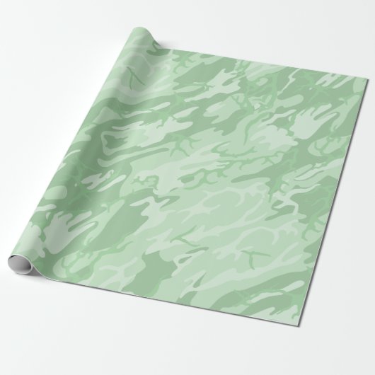 Faded Green Camo Cadeaupapier (Uitgerold)