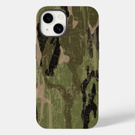 Faded Green Camo Case-Mate iPhone Case (Achterkant)