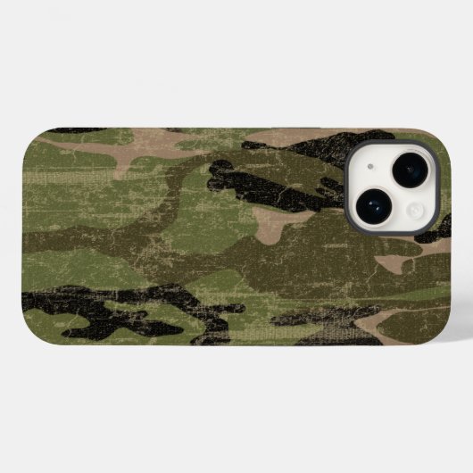 Faded Green Camo Case-Mate iPhone Case (Achterkant (horizontaal))