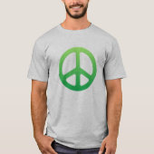 Faded Green Peace Sign T-shirt (Voorkant)