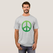 Faded Green Peace Sign T-shirt (Voorkant volledig)