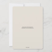 Faded Greenery Back and Taupe Wedding Save The Date (Achterkant)