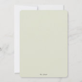 Faded Greenery Eucalyptus Weddenschap Kaart (Achterkant)