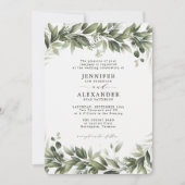 Faded Greenery Eucalyptus Weddenschap Kaart (Voorkant)