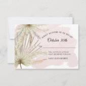 Faded Greenery Tropical Beach Boho Oerwoud Earthy Kaart (Voorkant)