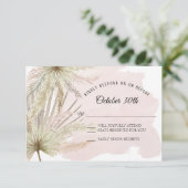 Faded Greenery Tropical Beach Boho Oerwoud Earthy Kaart (Staand voorkant)