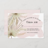 Faded Greenery Tropical Beach Boho Oerwoud Earthy Kaart (Voorkant / Achterkant)