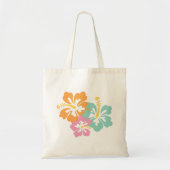 Faded Hawaiian Flowers Canvas tas (Voorkant)