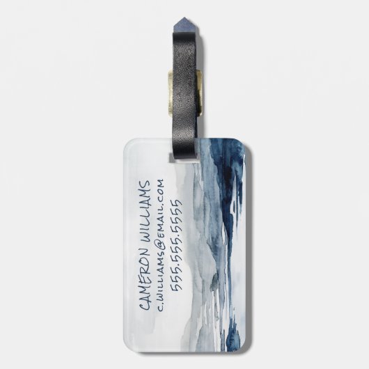 Faded Horizon II Bagagelabel (Achterkant verticaal)