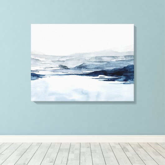 Faded Horizon II Canvas Afdruk (Insitu (Houten vloer))