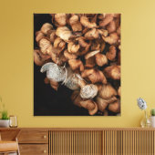 Faded hydrangea canvas afdruk (Insitu (Woonkamer))