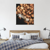 Faded hydrangea canvas afdruk (Insitu (Slaapkamer))