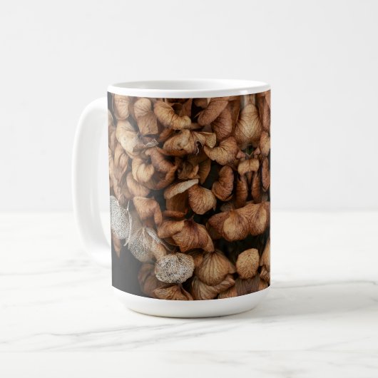 Faded hydrangea koffiemok (Voorkant links)