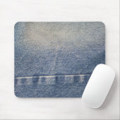 Faded Jeans/Denim Fabric Muismat (Met muis)