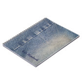 Faded Jeans/Denim Fabric Notitieboek (Linkerzijde)