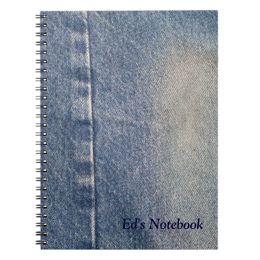 Faded Jeans/Denim Fabric Notitieboek (Voorkant)