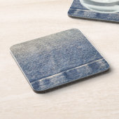 Faded Jeans/Denim Fabric Onderzetter (Linkerzijde)