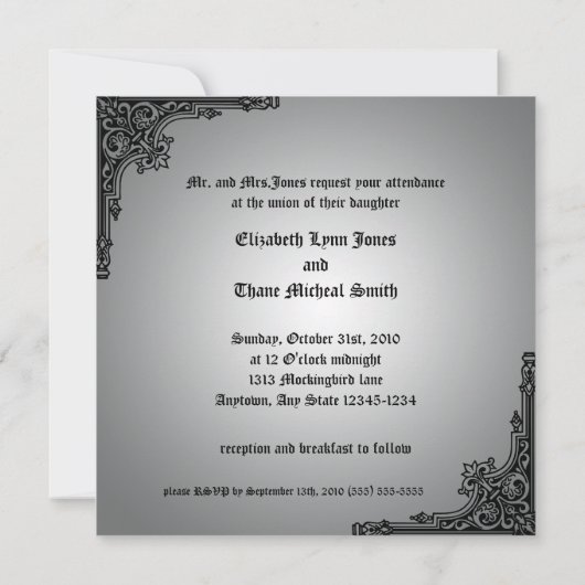 Faded Keltische Kruisgoddelijke Uitnodiging (Achterkant)