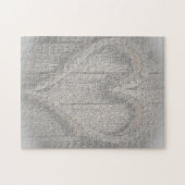 Faded Love Heart Simulate Wood Gradin Legpuzzel (Horizontaal)