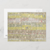 Faded meting tapeachtergrond briefkaart (Voorkant / Achterkant)