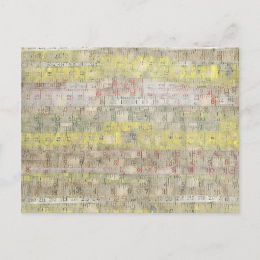 Faded meting tapeachtergrond briefkaart (Voorkant)