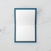 Faded monogram blauw beeld Professioneel Notitiekaartje (Binnen)