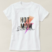 Faded Neon Leopard-printer Hot Mumzomer Retro T-shirt (Design voorkant)