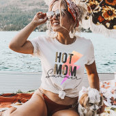 Faded Neon Leopard-printer Hot Mumzomer Retro T-shirt