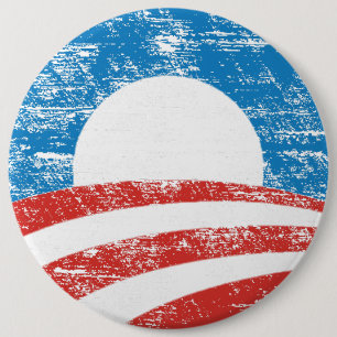 Faded Obama Logo Ronde Button 6,0 Cm