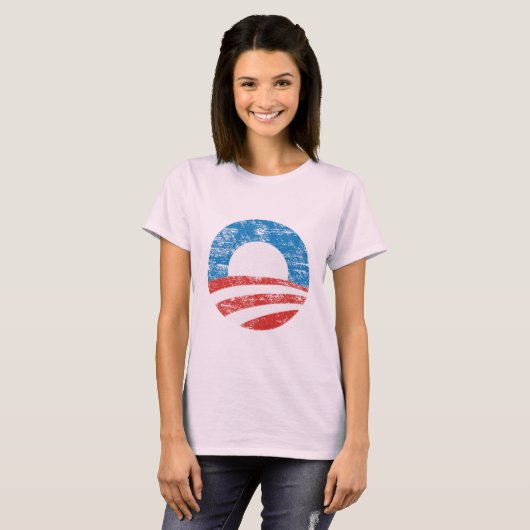 Faded Obama Logo T-shirt (Voorkant volledig)