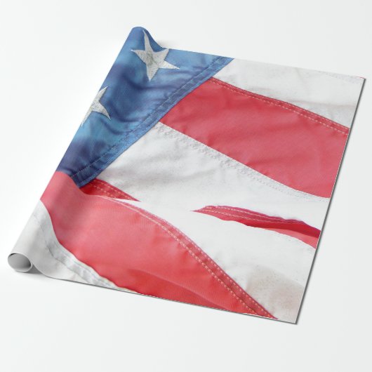 Faded Old Glory Cadeaupapier (Uitgerold)