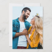 Faded Photo Full Bleed Handgeschreven Penseelscrip Save The Date (Achterkant)