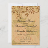 Faded pinda's en gouden bruiloft kaart (Voorkant)