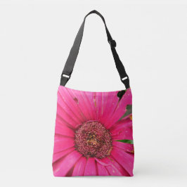 Faded Pink Daisy Crossbody Tas