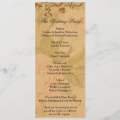 Faded ponden en het goudweddenschapsprogramma van programmakaart (Achterkant)