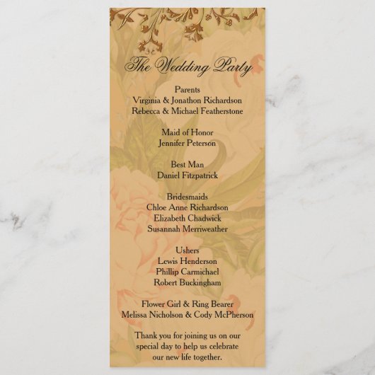 Faded ponden en het goudweddenschapsprogramma van programmakaart (Achterkant)