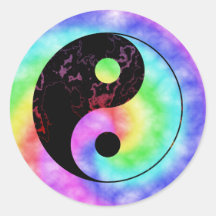 Faded Rainbow Yin Yang