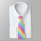 Faded regenboogdiagonaal klankbord LGBT Pride Stropdas (Gebonden)