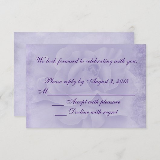 Faded Roos RSVP (Voorkant / Achterkant)