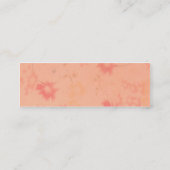 Faded roze bloemen mini visitekaartje (Achterkant)