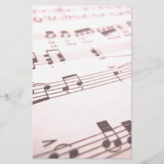 Faded roze vel muziek briefpapier