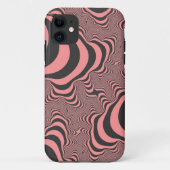 Faded roze Zebrastripes Case-Mate iPhone Case (Achterkant)