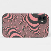 Faded roze Zebrastripes Case-Mate iPhone Case (Achterkant (horizontaal))