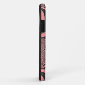 Faded roze Zebrastripes Case-Mate iPhone Case (Achterkant/rechts)