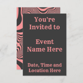 Faded roze Zebrastripes Kaart