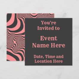 Faded roze Zebrastripes Kaart