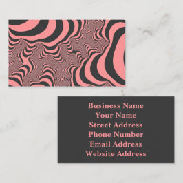 Faded roze Zebrastripes Visitekaartje